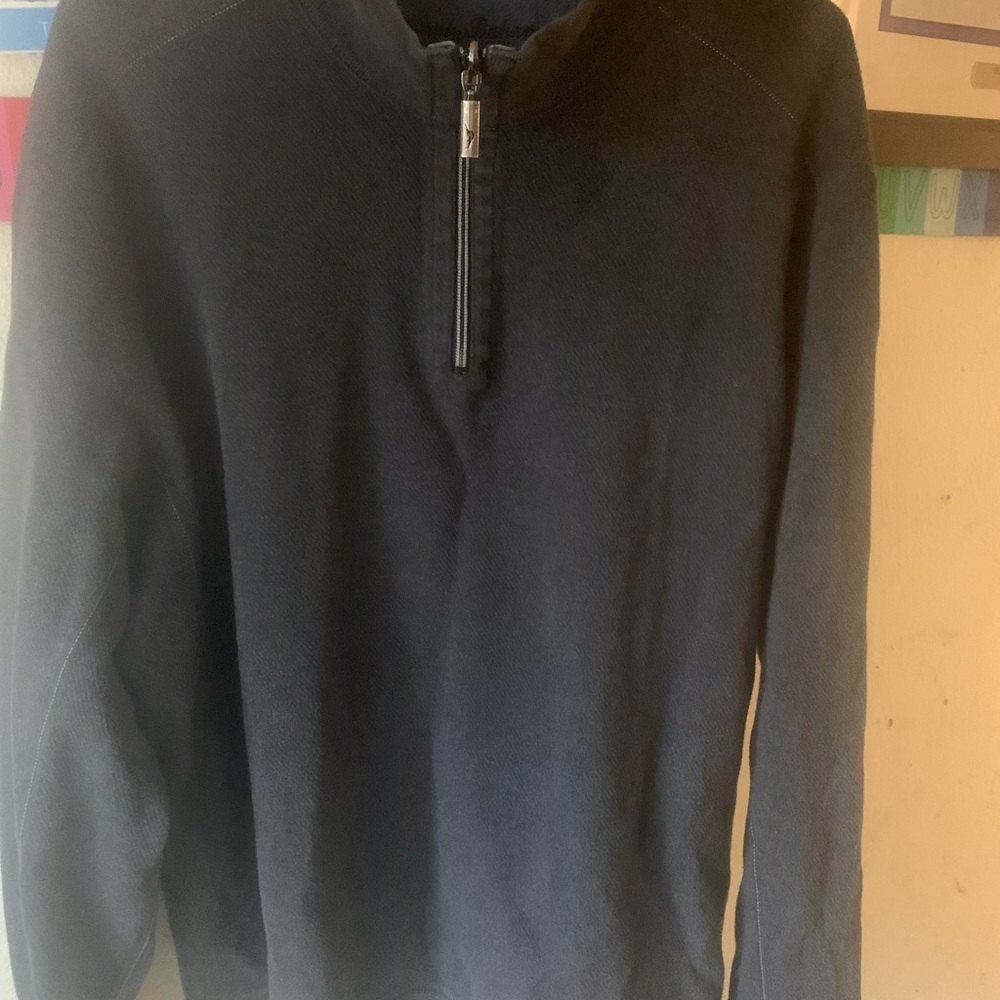 Tommy Bahama mock neck quarter zip